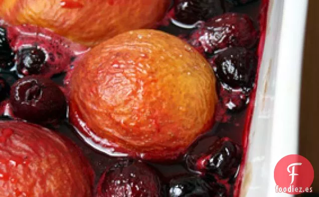 Receta de Helado De Chocolate Blanco y Jengibre Fresco Con Nectarinas