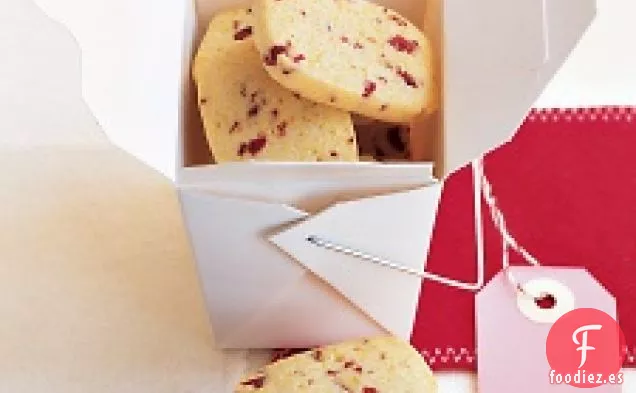 Galletas de harina de maíz y cereza