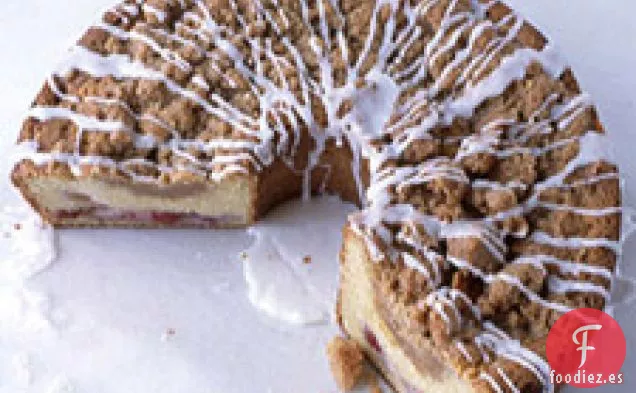 Pastel de Café de cereza y streusel