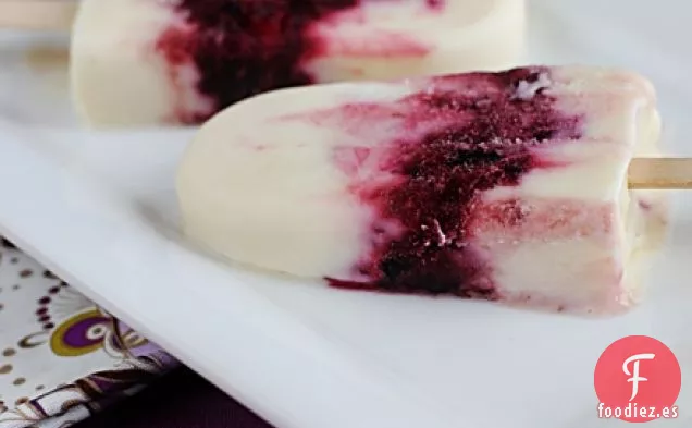 Paletas de Yogur de Cereza Dulce