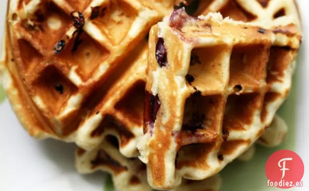 Gofres Frescos de Mascarpone de Cereza