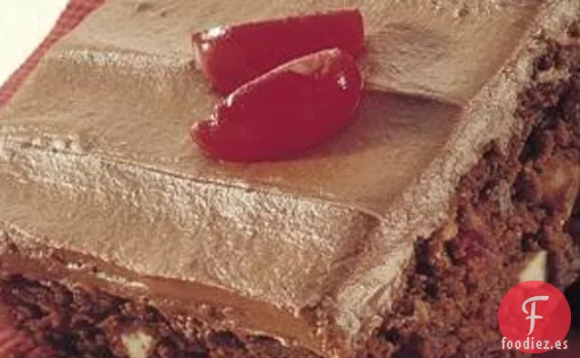 Brownies de Chocolate con cereza brillante