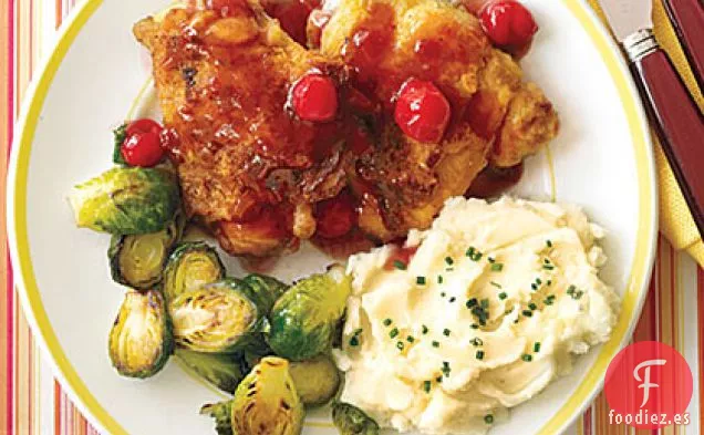 Muslos de Pollo con Salsa de Cerezas