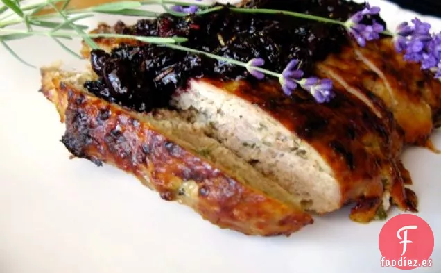 Pastel De Carne De Turducken Con Compota De Cereza