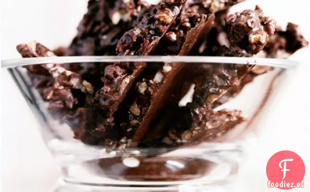 Corteza de Chocolate Negro con Nueces y Cerezas Secas