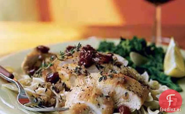 Pollo en Salsa Marsala de Cereza