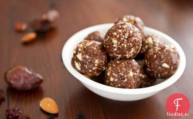 Bocados Energéticos de Cereza de Chocolate Negro