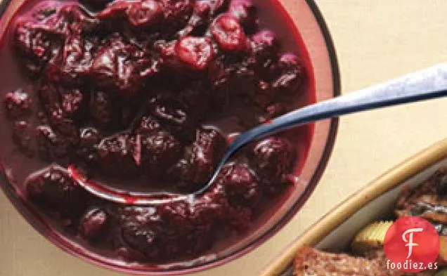 Salsa de cereza y arándanos