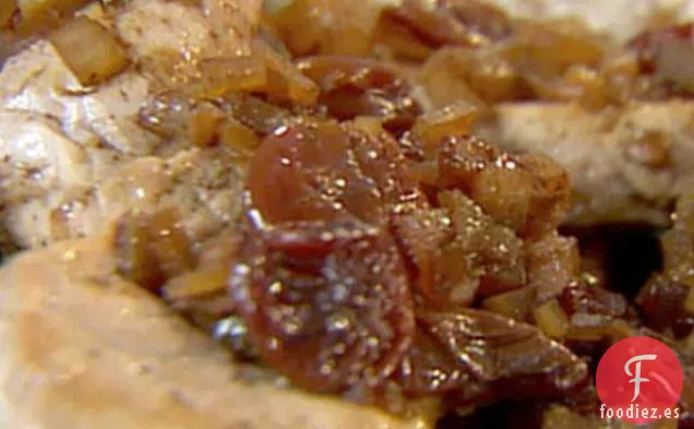 Medallones de Cerdo con Salsa de Cerezas
