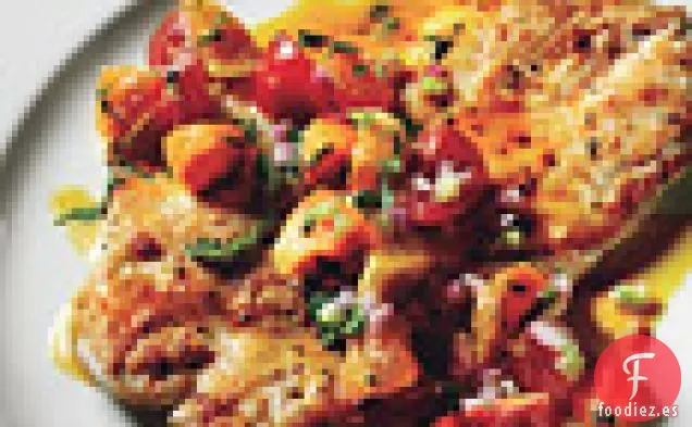 Paillards de Pollo con Salsa de Clementina