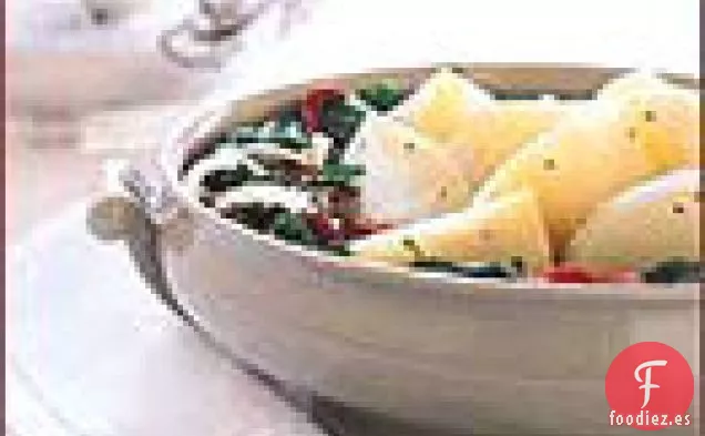 Nabos y Hojas de Nabo con Mantequilla de Mostaza