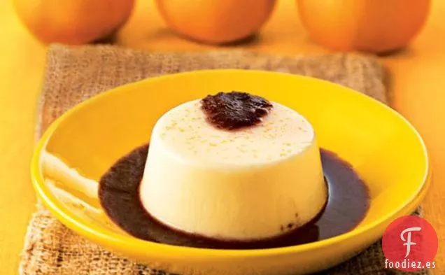 Cotta Con Leche Clementina Con Salsa De Arándanos