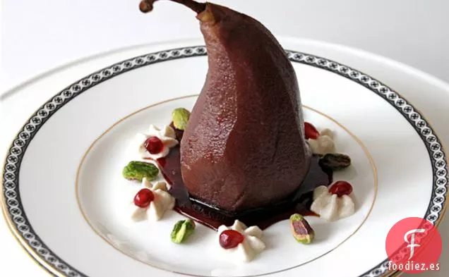 Receta de Pera Escalfada de Granada {comparte Nuestra Mesa Navideña}