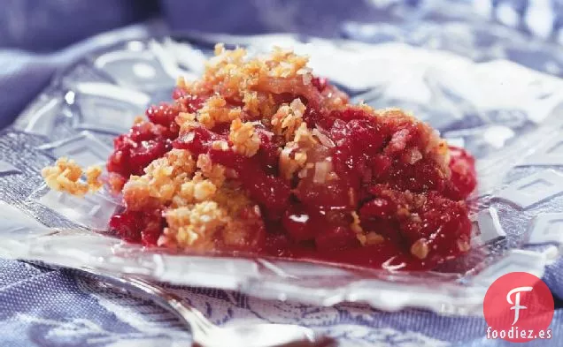 Crujiente de Coco de Manzana y Arándano Delicioso