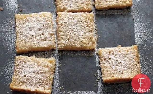 Cuadrados de Tofu con limón y coco