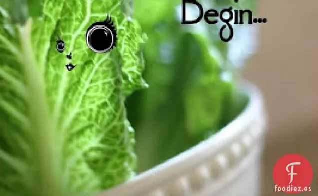 Sorbete de Coco y lima a Mano En Tazas De Wantón Espolvoreadas Con Azúcar