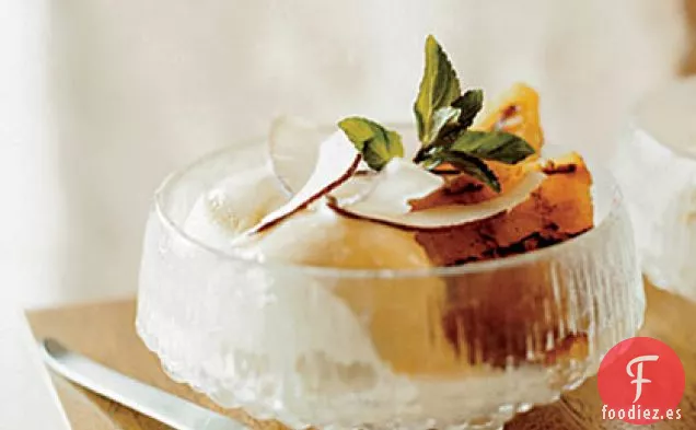 Helados de Piña Caramelizados con Coco