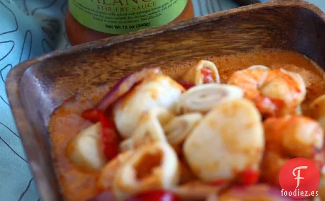 Receta De Mariscos Tailandeses De Coco Y Galangal