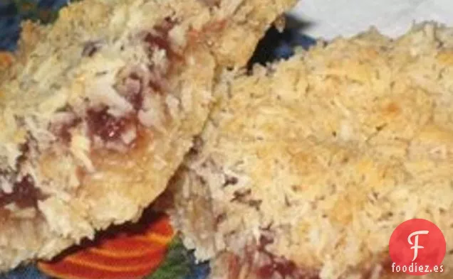 Cuadrados de Coco y Frambuesa