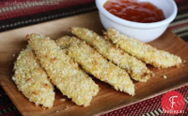 Crujientes Dedos de Pollo de Coco