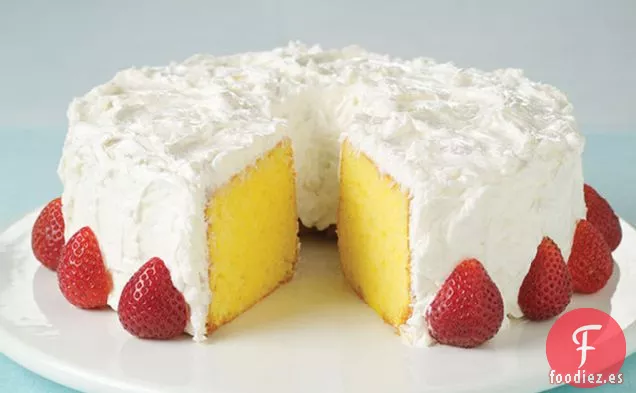 Pastel Fresco de Crema Agria de Limón y Coco