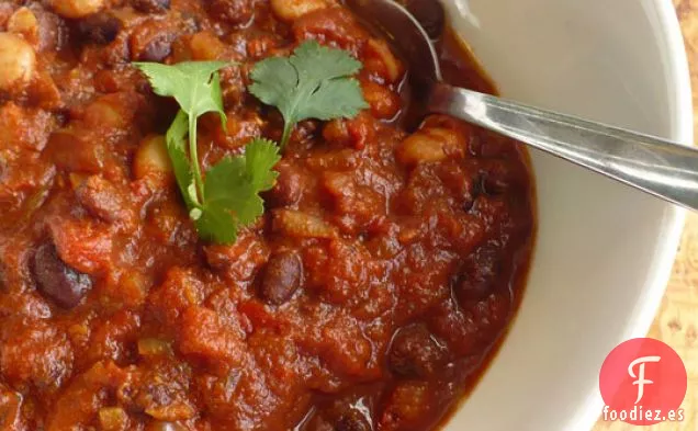 Chile Espresso Vegetariano de Frijoles Negros