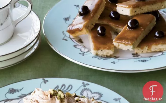 Barras de Galletas de Mantequilla de Café Glaseadas con Caramelo