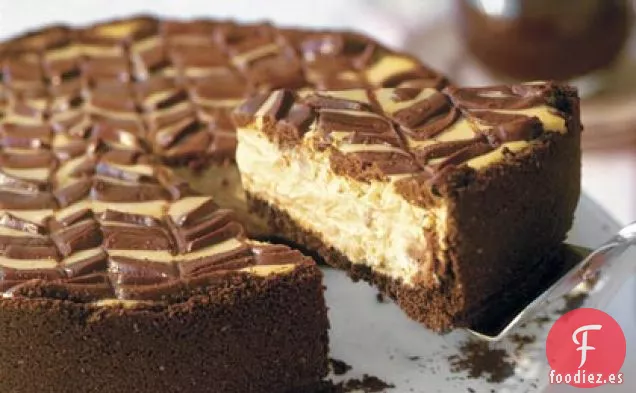 Tarta De Queso De Chocolate Y Café Aligerada Con Salsa De Moca