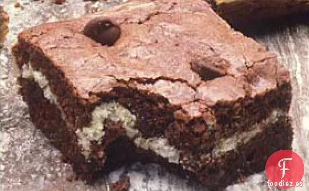 Los Mejores Brownies de Queso Crema con Capuchino Fudgy