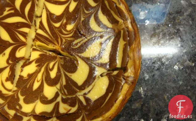 Pastel de queso Jaspeado de Bailey's (Café irlandés) 