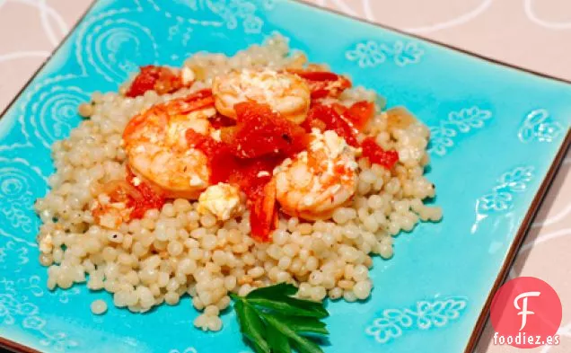 Camarones Al Horno Con Queso Feta