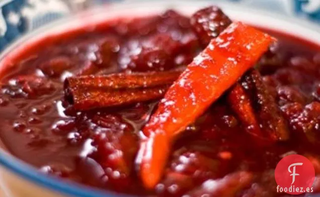 Salsa Ardiente de Arándanos con Canela