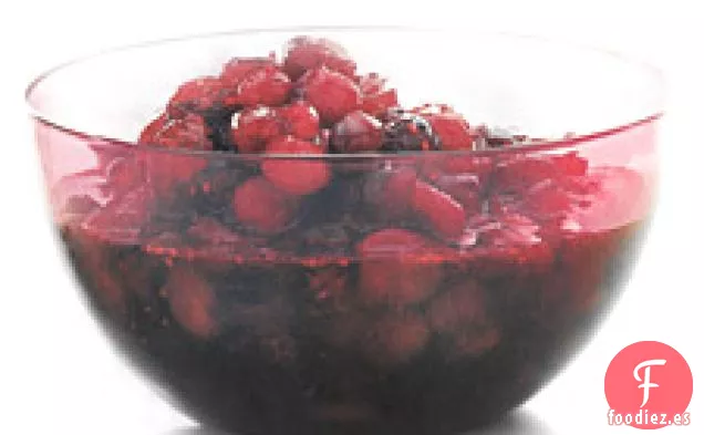 Salsa De Arándanos Con Coñac