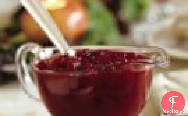 Salsa de Arándanos de Manzana y naranja