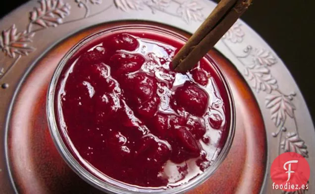 Salsa de Arándanos Rojos de Vino Tinto