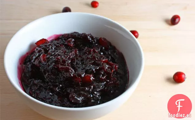 Salsa De Arándanos Con Pinot Noir