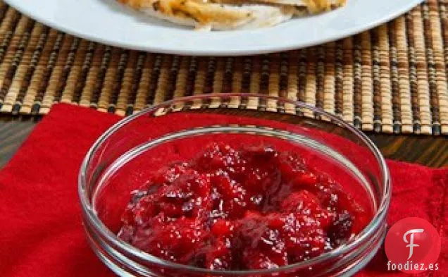Salsa de Arándanos con Jengibre