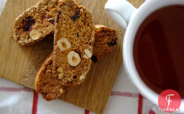 Cantuccini de Naranja, Arándano y Avellana