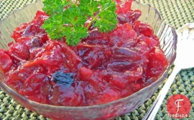 Salsa de Arándanos Asados