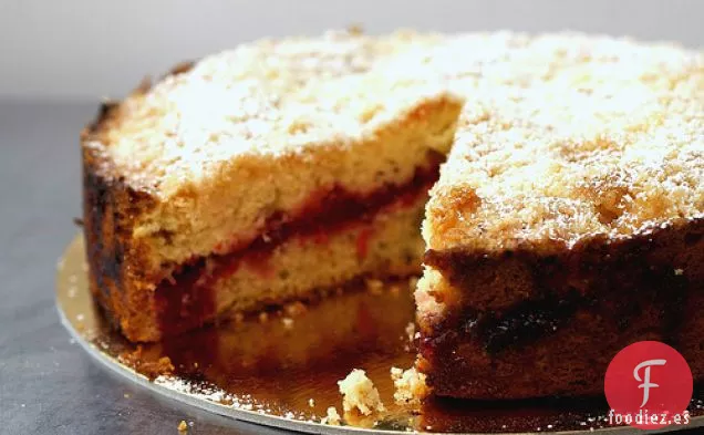 Pastel de Café de Vainilla de Arándano