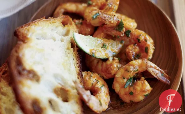 Camarones Cítricos Ahumados con Perejil