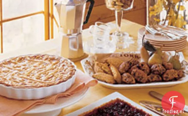Tarta De Arándanos Con Crema Fresca Crema Batida