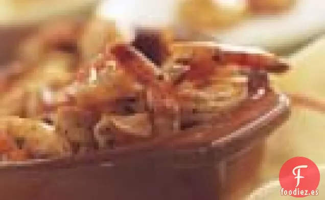 Camarones Al Ajo Chisporroteantes Con Jerez