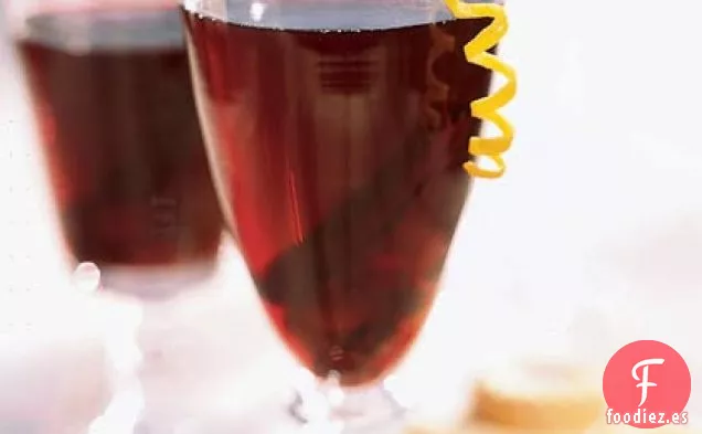 Ponche de Vino de Arándano Caliente Caliente