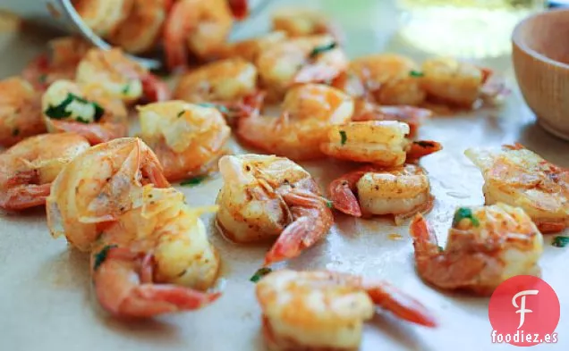 Receta De Camarones De Ajo Cremoso