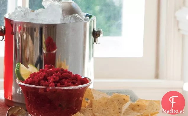 Salsa de Arándanos y Jalapeños