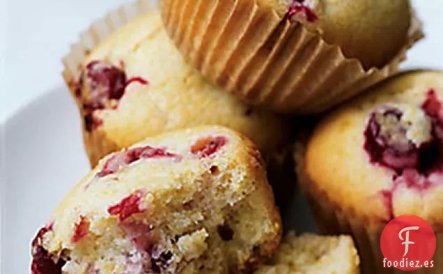 Muffins de Arándanos con Harina de Maíz