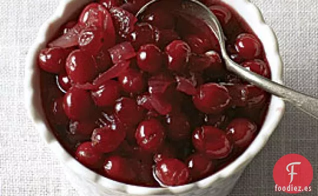 Salsa De Arándanos Con Cebolla Caramelizada