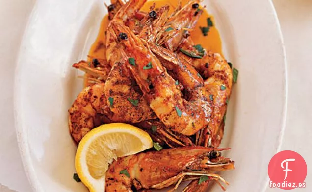 Camarones Frescos del Golfo con Mantequilla para Barbacoa