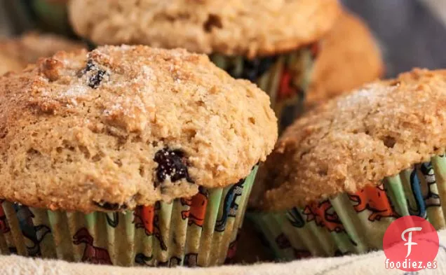 Muffins de Ricota de Naranja y Arándano de Trigo Integral